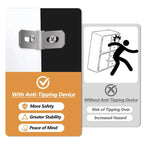 Black 104.2  Large Wall Unit with Bookshelves & Cabinets for TVs Up to 78