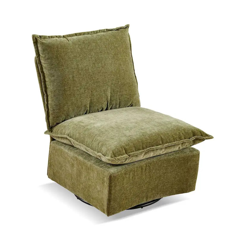 28.74  Chenille Upholstered 360 Swivel Rocking Chair