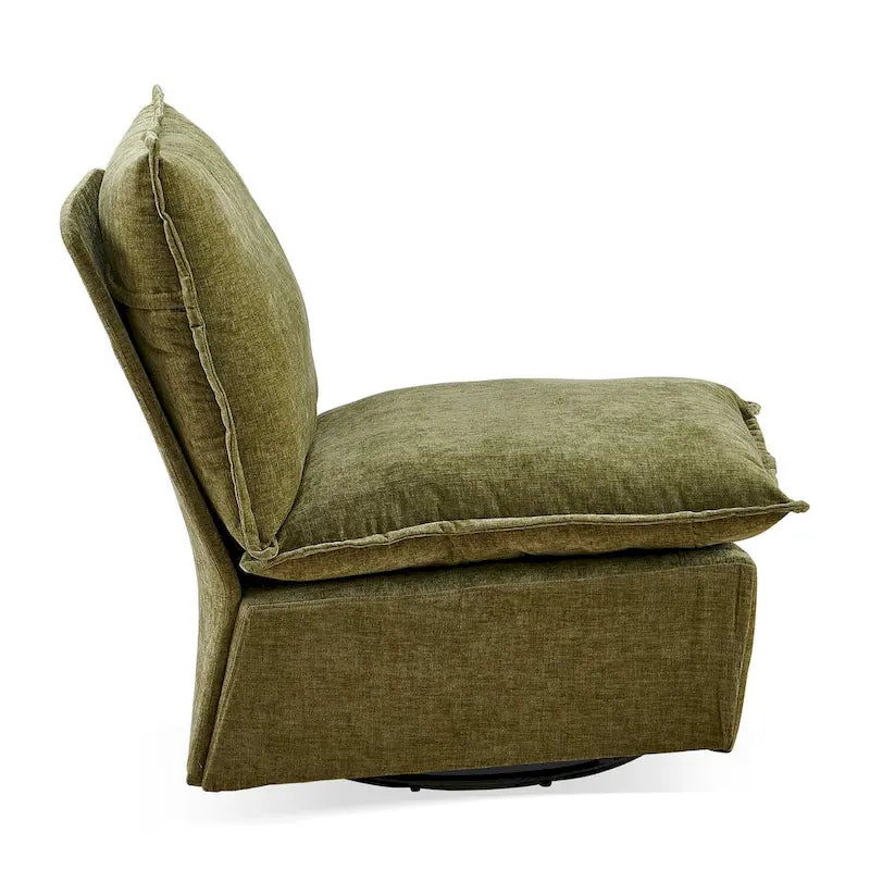 28.74  Chenille Upholstered 360 Swivel Rocking Chair