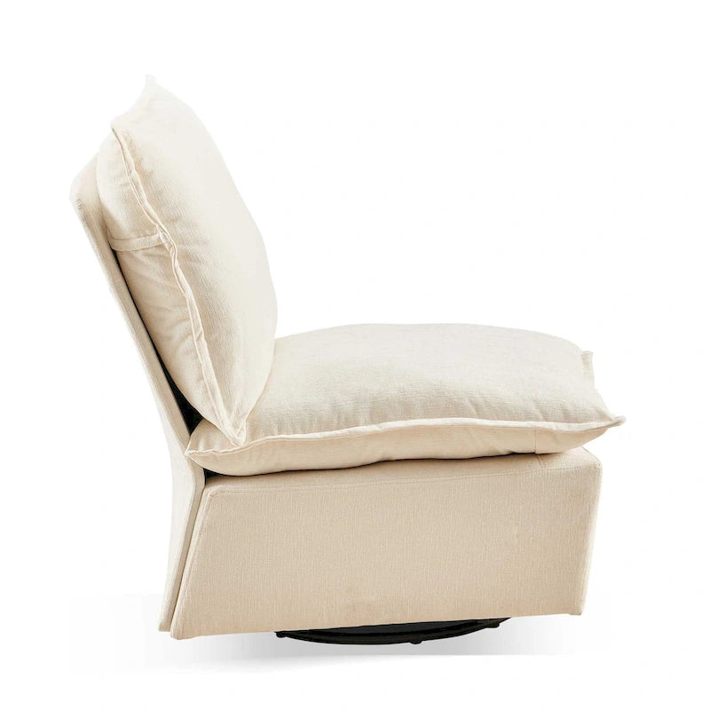 28.74  Chenille Upholstered 360 Swivel Rocking Chair