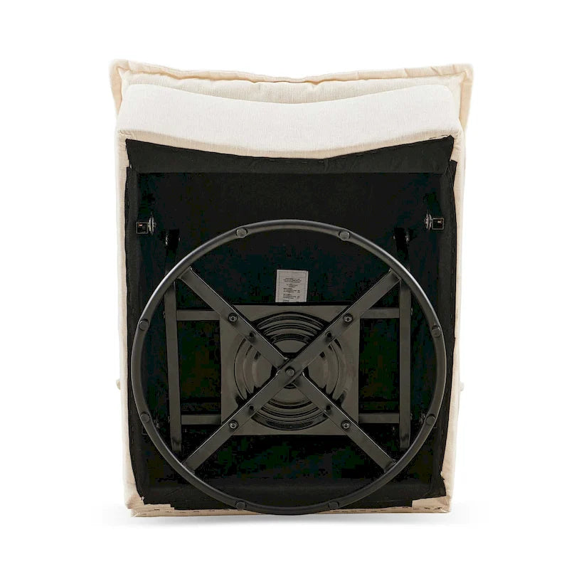 28.74  Chenille Upholstered 360 Swivel Rocking Chair