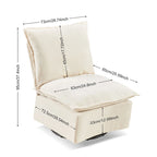 28.74  Chenille Upholstered 360 Swivel Rocking Chair