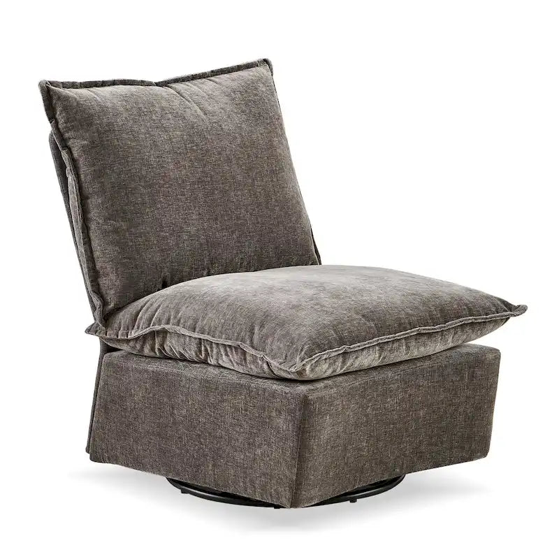 28.74  Chenille Upholstered 360 Swivel Rocking Chair