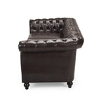 Chesterfield Button Tufted 3-seater Sofa with Nailheads