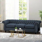 Chesterfield Button Tufted 3-seater Sofa with Nailheads