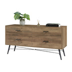4-Drawer Horizontal Dresser, Dressers Bedroom Furniture Large Storage Tower Unit for Bedroom, Closet Living Room