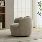 Corduroy Swivel Barrel Chair