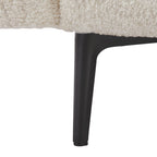 64  Classic Fabric 2-Seater Sofa with Wood Frame & 2 Pillows