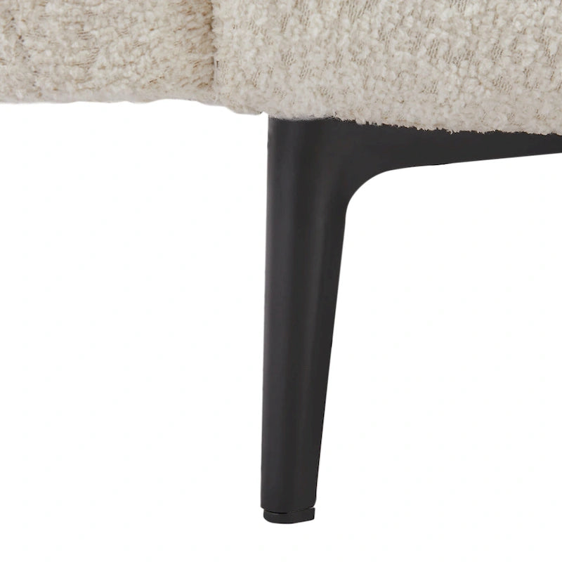 64  Classic Fabric 2-Seater Sofa with Wood Frame & 2 Pillows