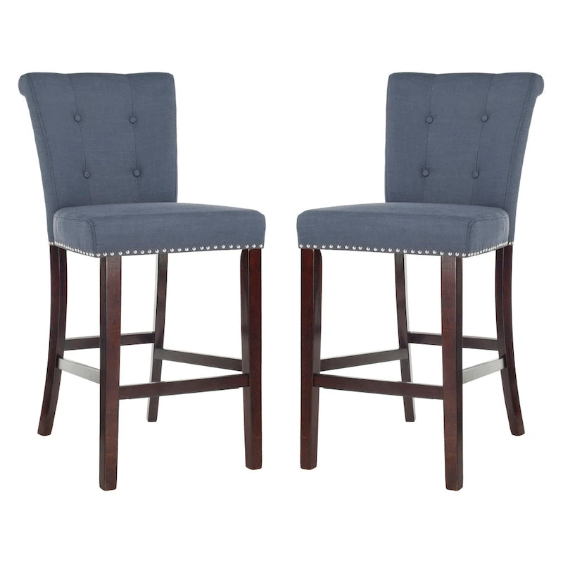 SAFAVIEH Rosalba 30-inch Bar Stool (Set of 2) - 20  x 26.5  x 44.5  - 20  x 26.5  x 44.5  - 20Wx27Dx45H
