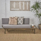 Christopher Knight Home Eulah Minimalist Wood and Fabric Right-Sided Sofa