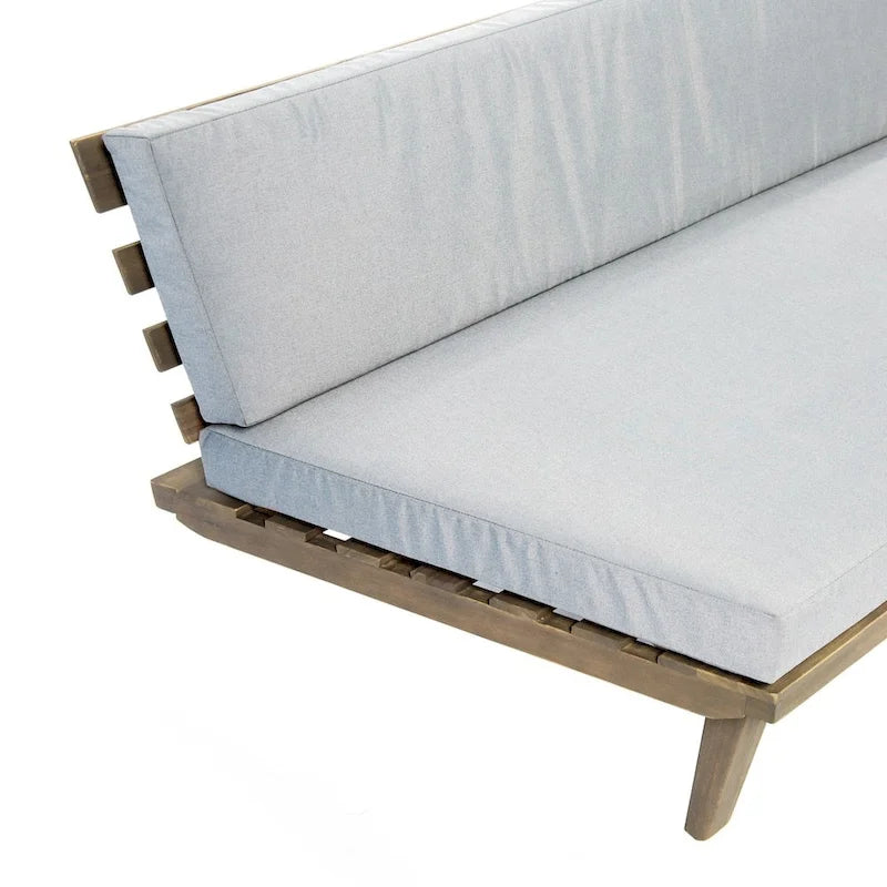 Christopher Knight Home Eulah Minimalist Wood and Fabric Right-Sided Sofa