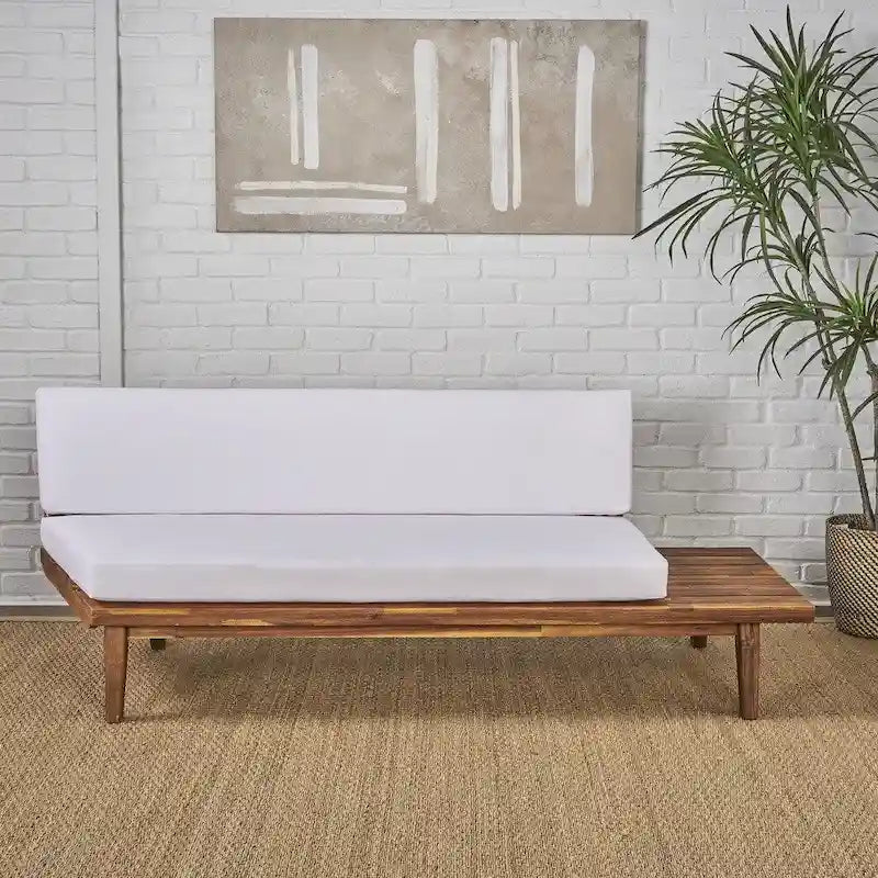 Christopher Knight Home Eulah Minimalist Wood and Fabric Right-Sided Sofa