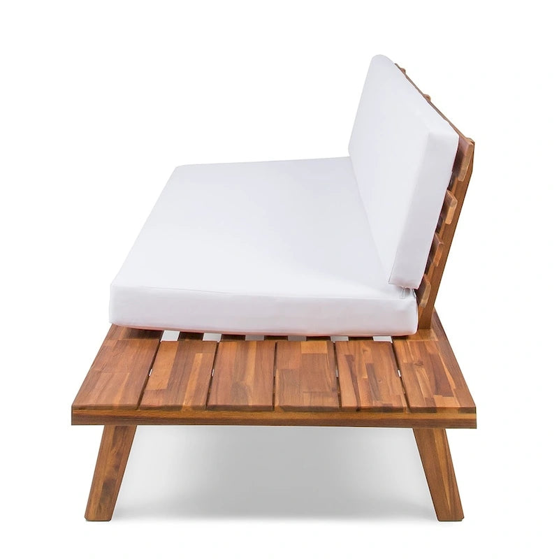 Christopher Knight Home Eulah Minimalist Wood and Fabric Right-Sided Sofa