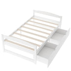 Twin size platform bed