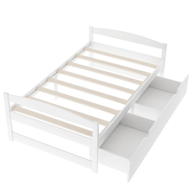 Twin size platform bed