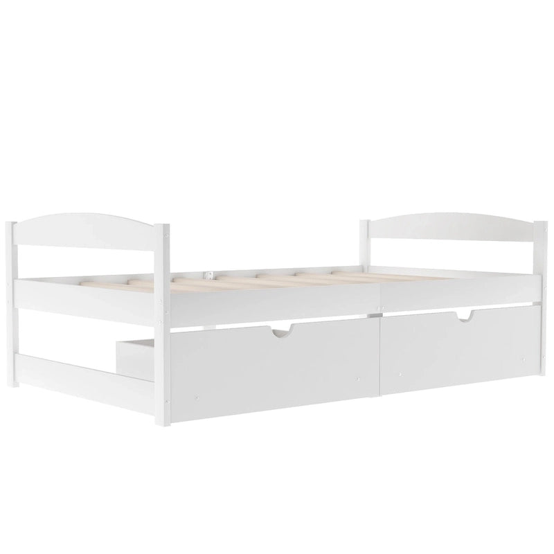 Twin size platform bed