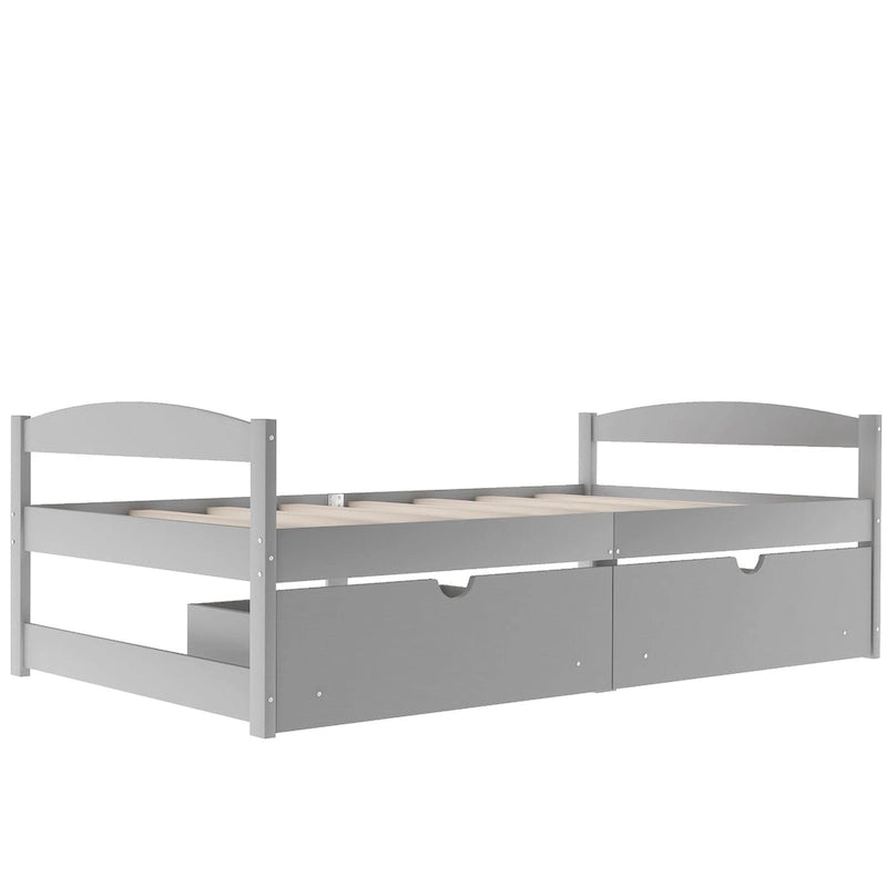 Twin size platform bed