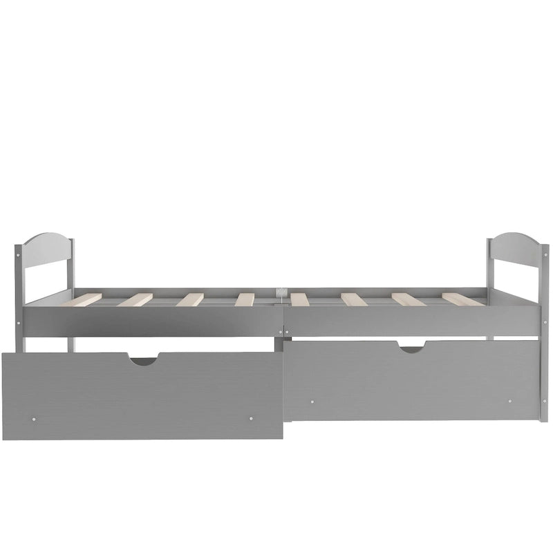 Twin size platform bed
