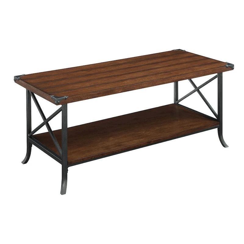 Convenience Concepts Brookline Coffee Table with Shelf