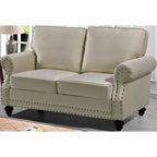 Ramos Nailhead Velvet Loveseat