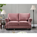 Ramos Nailhead Velvet Loveseat