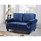 Ramos Nailhead Velvet Loveseat