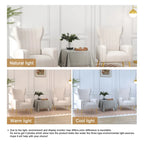 2 Set Velvet Accent Chair Upholstered Living Room Arm Chair