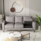 Modern Living Room Furniture Sofa in Beige Fabric