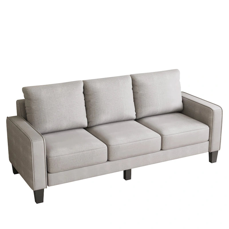Modern Living Room Furniture Sofa in Beige Fabric