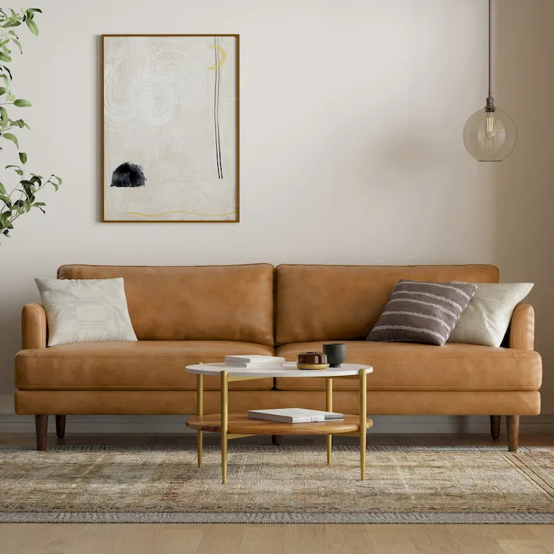 WYNDENHALL Chloris 90 inch Wide Mid-Century Modern Sofa