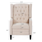 27  Wide Manual Wing Chair Recliner