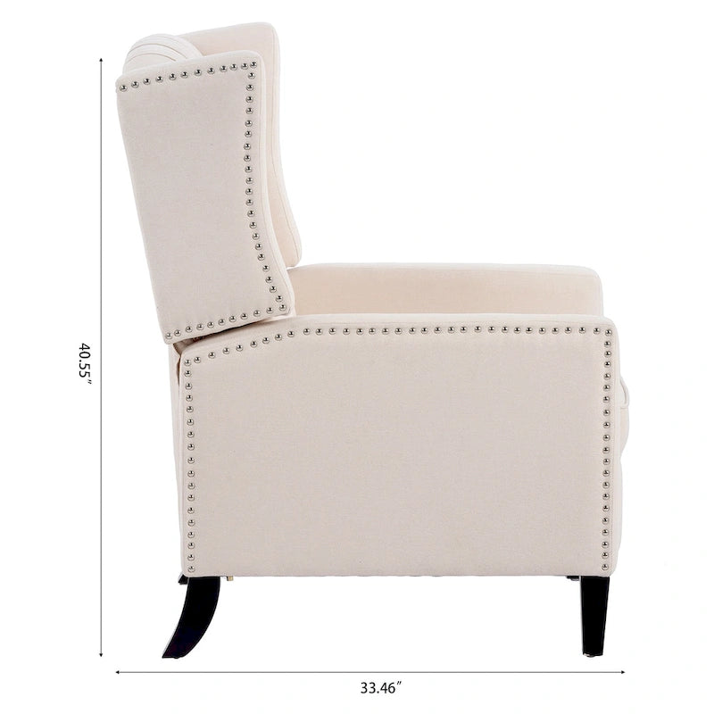 27  Wide Manual Wing Chair Recliner