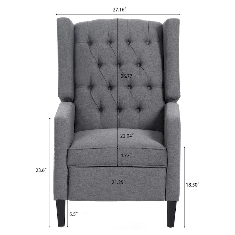 27  Wide Manual Wing Chair Recliner