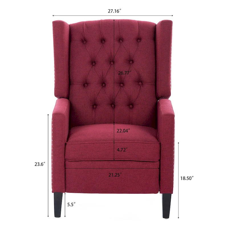 27  Wide Manual Wing Chair Recliner