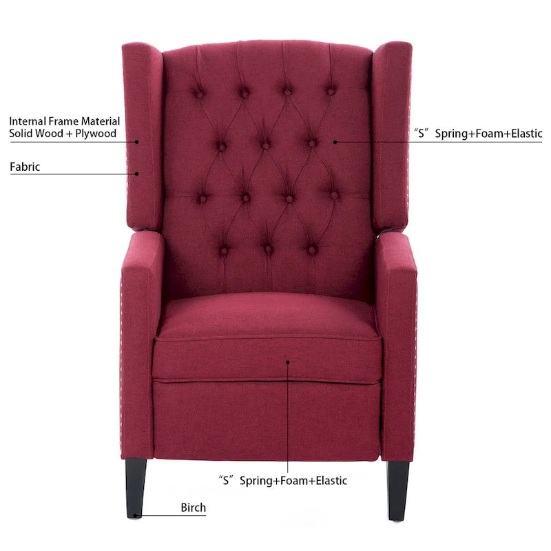 27  Wide Manual Wing Chair Recliner