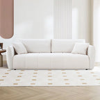 W85in Modern Upholstered 3 Seater Fabric Couch Sofa for Living Room