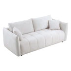 W85in Modern Upholstered 3 Seater Fabric Couch Sofa for Living Room