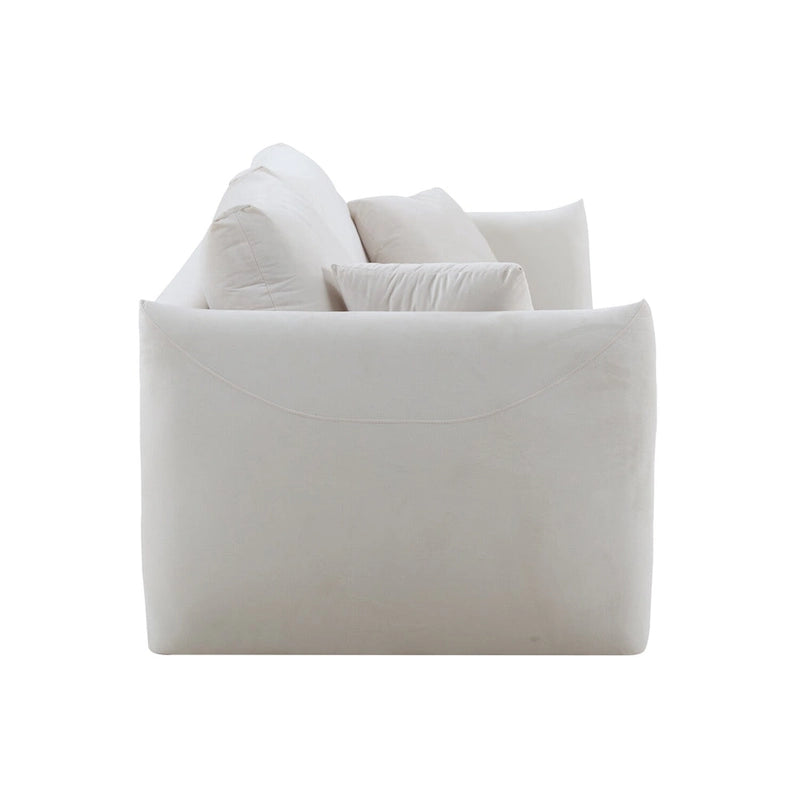 W85in Modern Upholstered 3 Seater Fabric Couch Sofa for Living Room