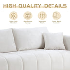 W85in Modern Upholstered 3 Seater Fabric Couch Sofa for Living Room