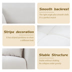 W85in Modern Upholstered 3 Seater Fabric Couch Sofa for Living Room