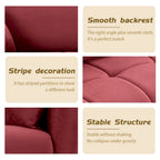 W85in Modern Upholstered 3 Seater Fabric Couch Sofa for Living Room