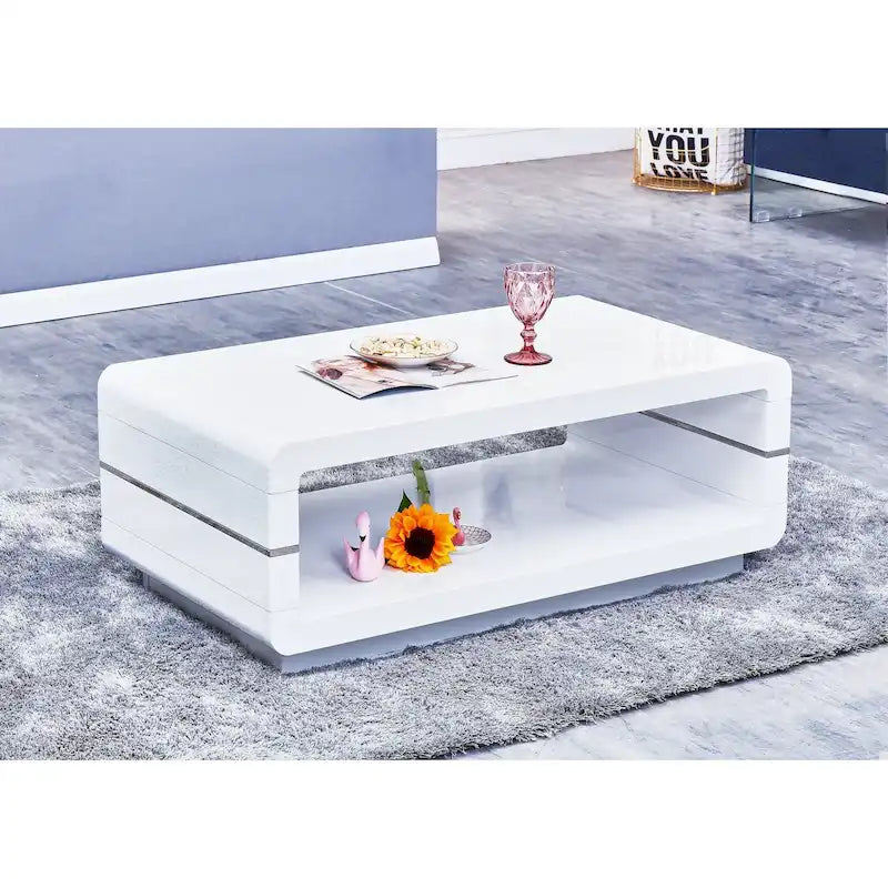 Best Quality Furniture Modern High Gloss Coffee Table and End Table