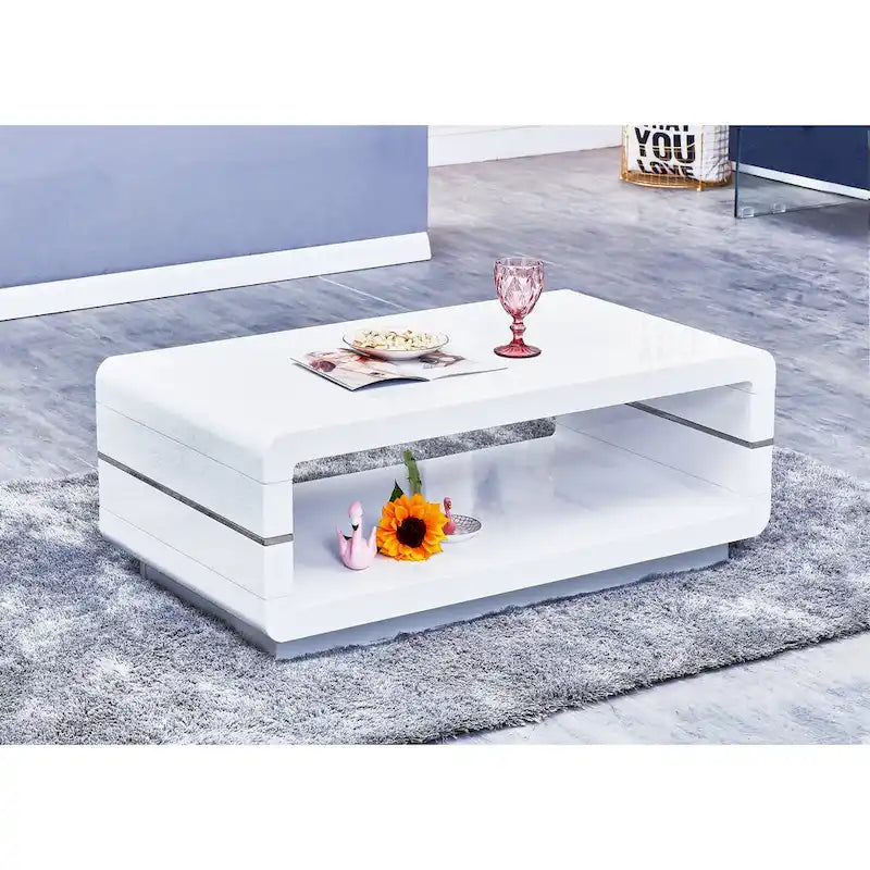 Best Quality Furniture Modern High Gloss Coffee Table and End Table