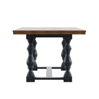 Eleanor 78-inch Oak Dining Table with Turned Leg Trestle Base by iNSPIRE Q Classic