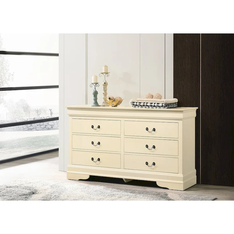Louis Phillipe 2 6-Drawer Dresser