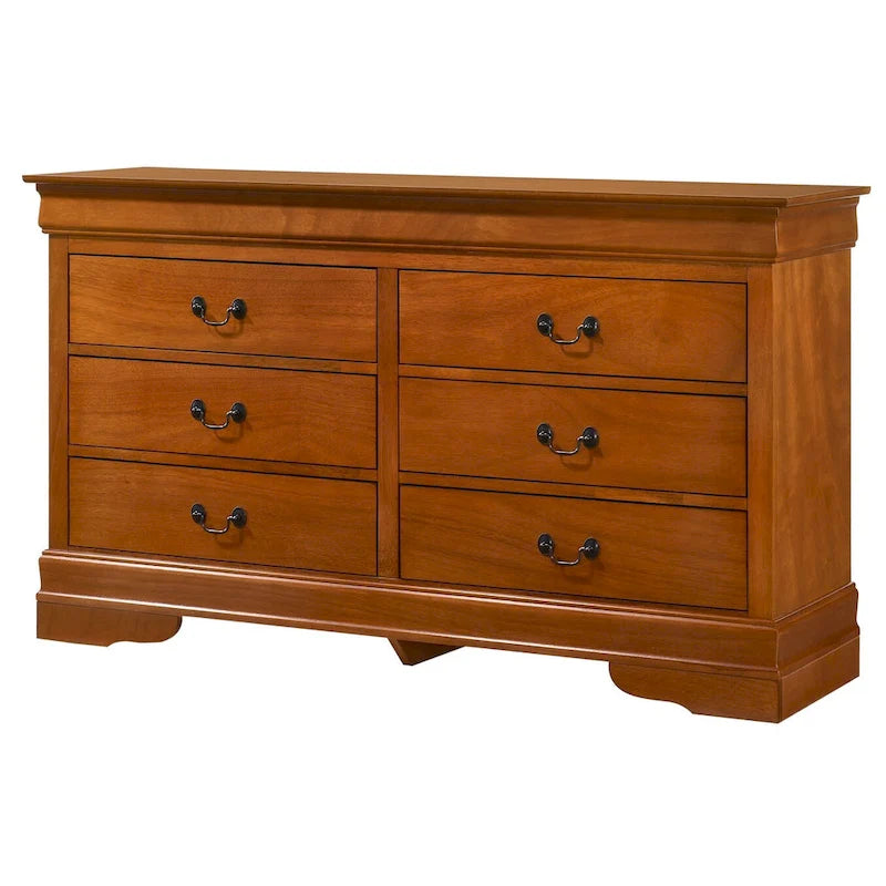 Louis Phillipe 2 6-Drawer Dresser