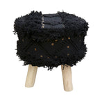 Roja Handcrafted Boho Fabric Stool by Christopher Knight Home