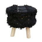 Roja Handcrafted Boho Fabric Stool by Christopher Knight Home