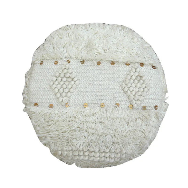 Roja Handcrafted Boho Fabric Stool by Christopher Knight Home